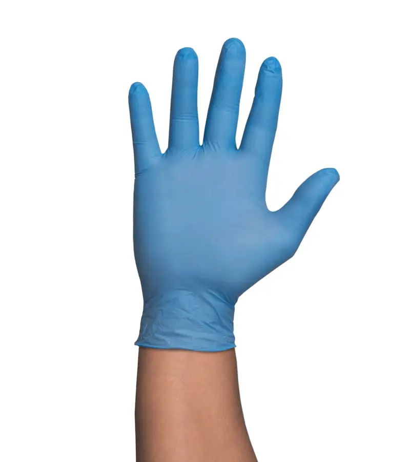 GUANTE DE NITRILO SIN POLVO ESTÉRIL TALLA G AZUL