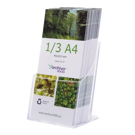 PORTAFOLLETOS SOBREMESA PREMIUM ARCHIVO 2000 1/3 DIN A4 VERTICAL