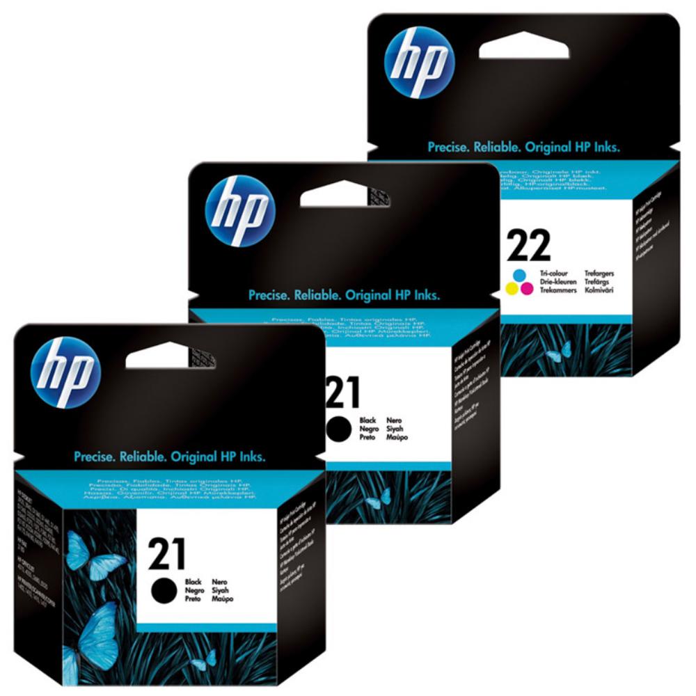 CARTUCHO HP 21+21+22 SA400AE PACK 3UD