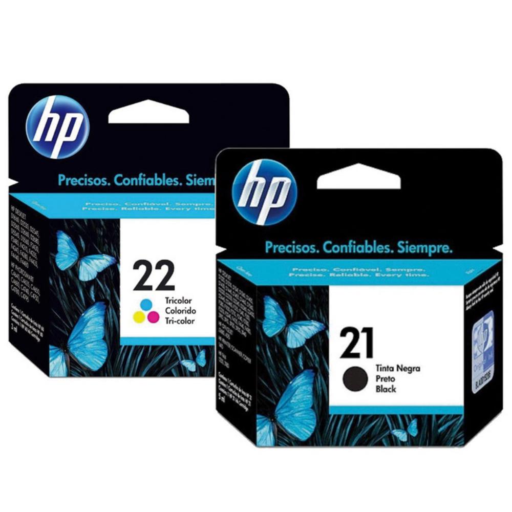 CARTUCHO HP 21+22 COLOR PACK 2UD