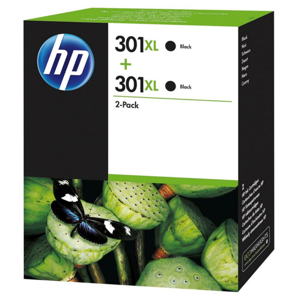 CARTUCHO HP 301XL D8J45AE NEGRO PK2UD