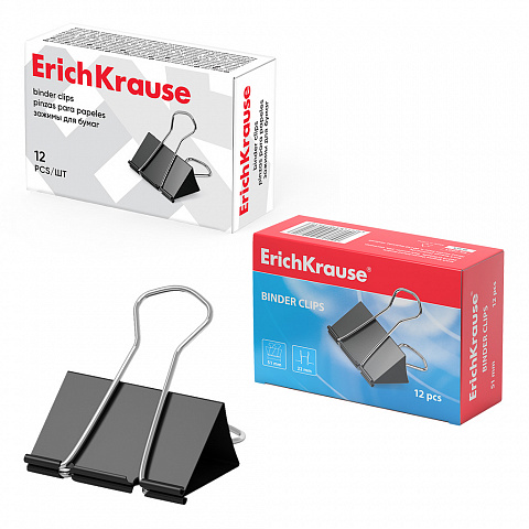 PINZAS PARA PAPELES ERICHKRAUSE 51MM CAJA 12 UDS