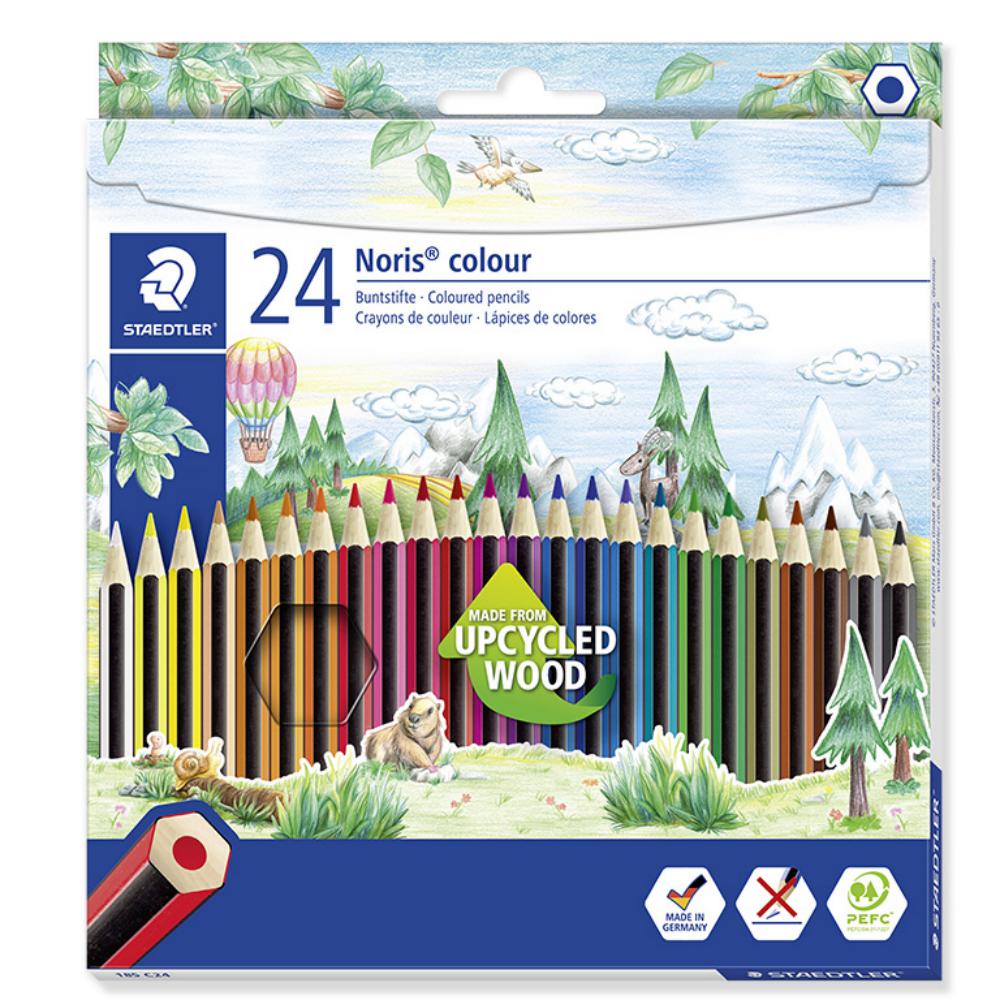 LÁPICES DE COLORES STAEDTLER WOOD ECOLÓGICOS 24 COLORES 