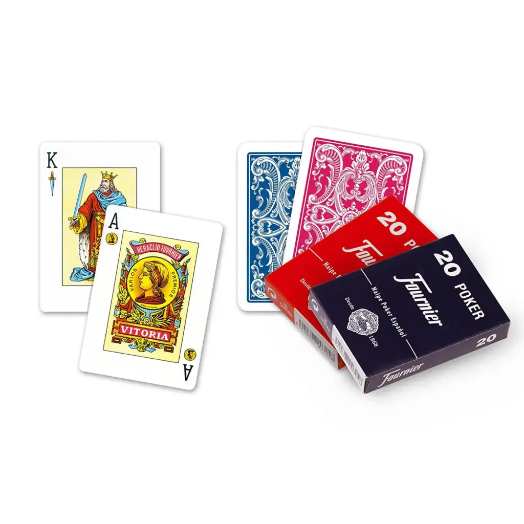 BARAJA ESPAÑOLA FOURNIER NAIPES 1 – 50 CARTAS EN ESTUCHE DE CARTON