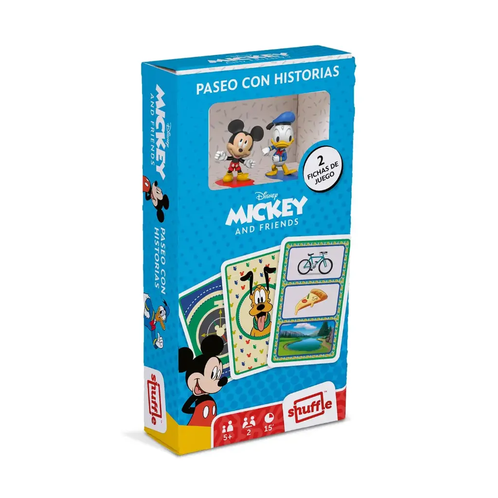 BARAJA INFANTIL MICKEY + FIGURA (JUEGO DE CARTAS PARA NIÑOS)