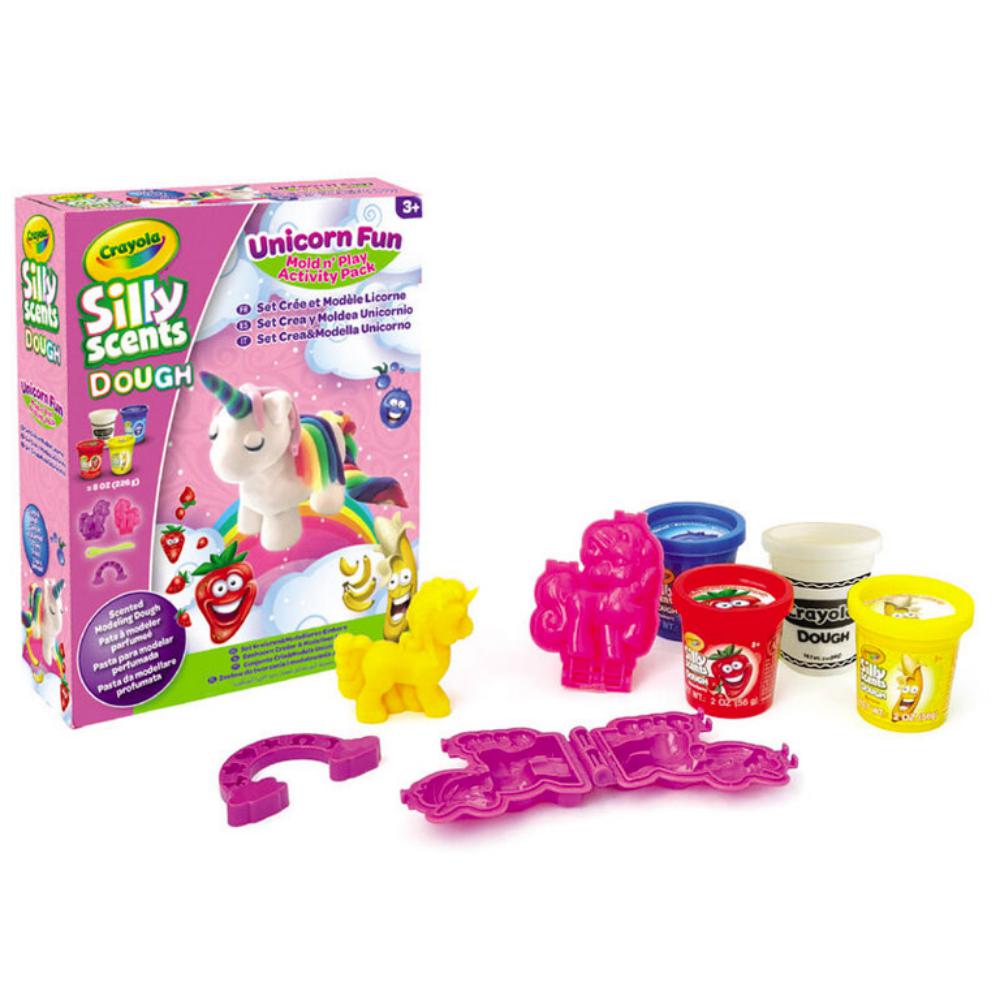 CRAYOLA PASTA DE MODELAR PERFUMADA SET UNICORNIOS 4 BOTES 56G