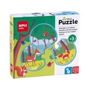 JUEGO APLI PUZZLE TRIO ANIMALES Y SU HÁBITAT 24 PIEZAS