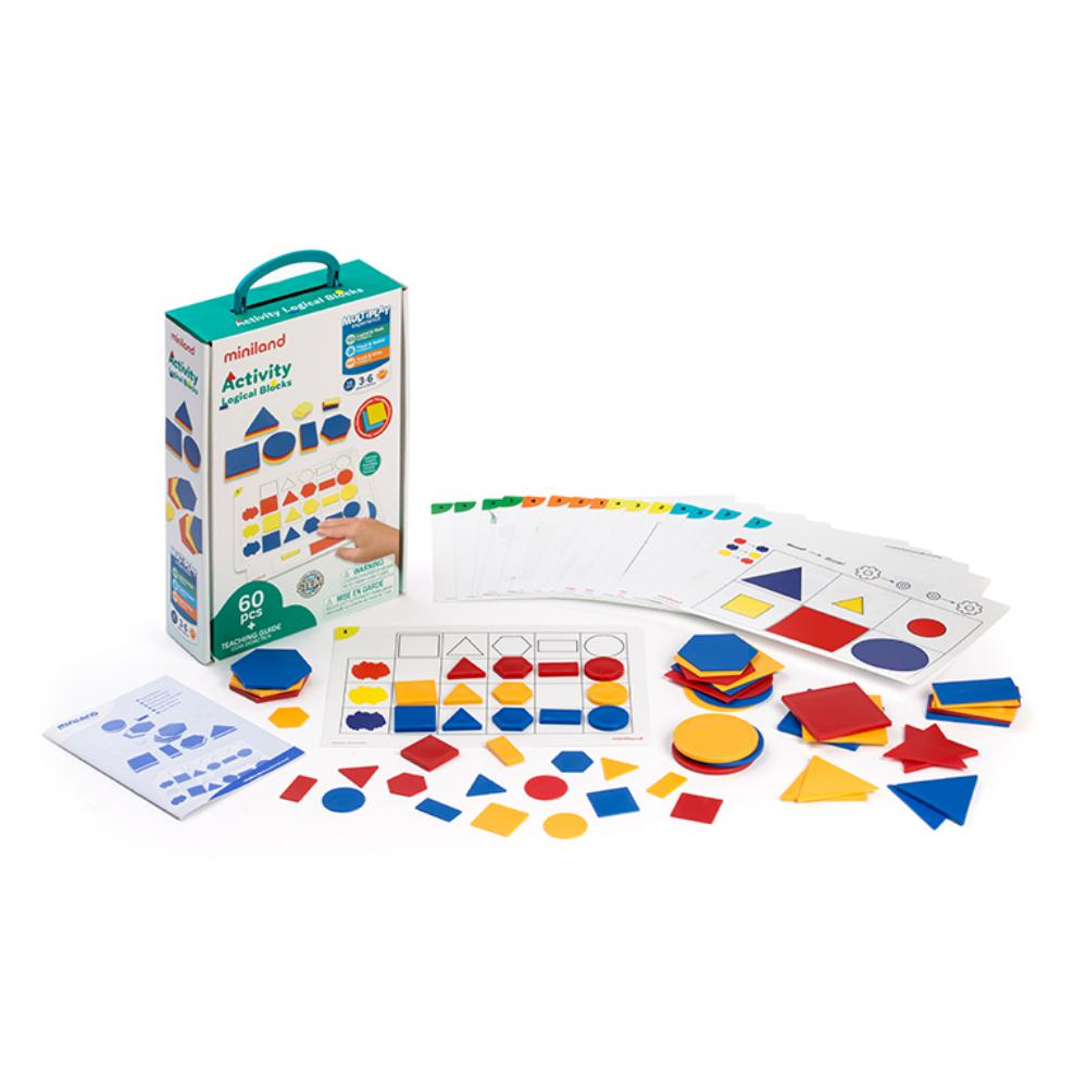 JUEGO EDUCATIVO ACTIVITY 60PZS LOGICAL BLOCKS MINILAND