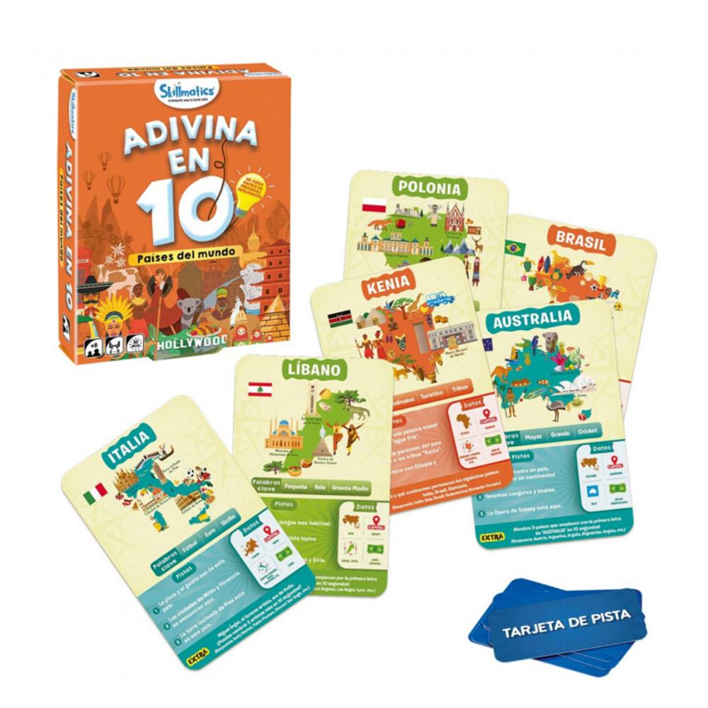 JUEGO DE CARTAS LUDILO ADIVINA EN 10 PAÍSES DEL MUNDO 