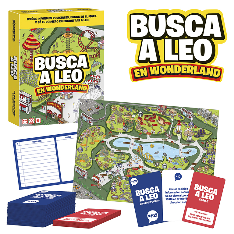 JUEGO DE MESA LUDILO BUSCA A LEO EN WONDERLAND 