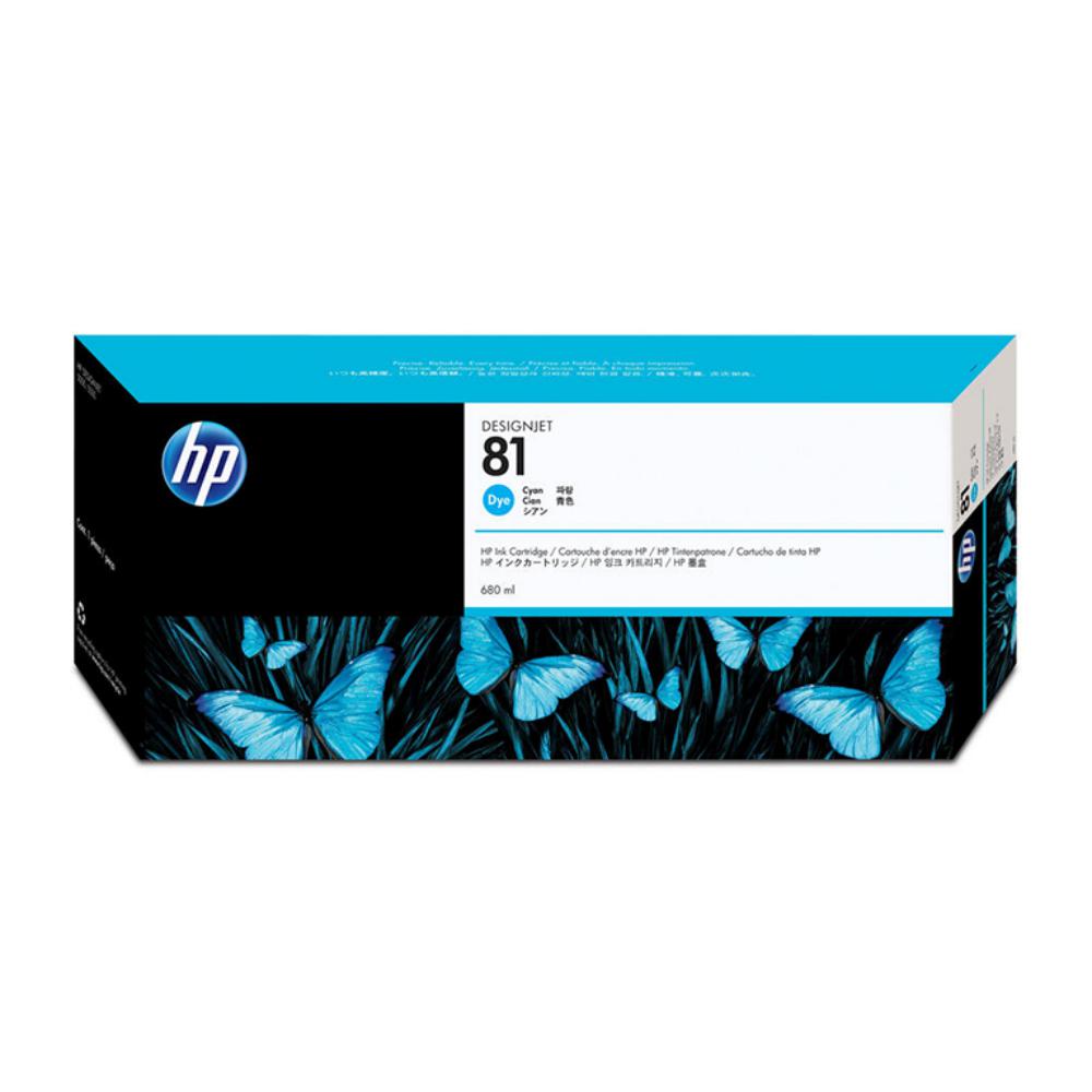 HP DESIGNJET 5000/5500  CARTUCHO CIAN Nº81, 680ML. TINTA PARA INTERIOR.