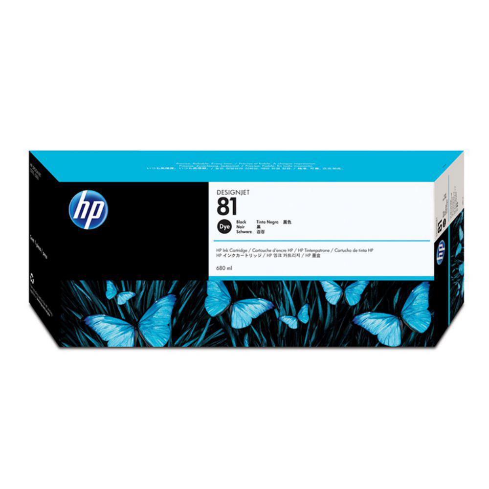 HP DESIGNJET 5000/5500  CARTUCHO NEGRO Nº81, 680ML. TINTA PARA INTERIOR.