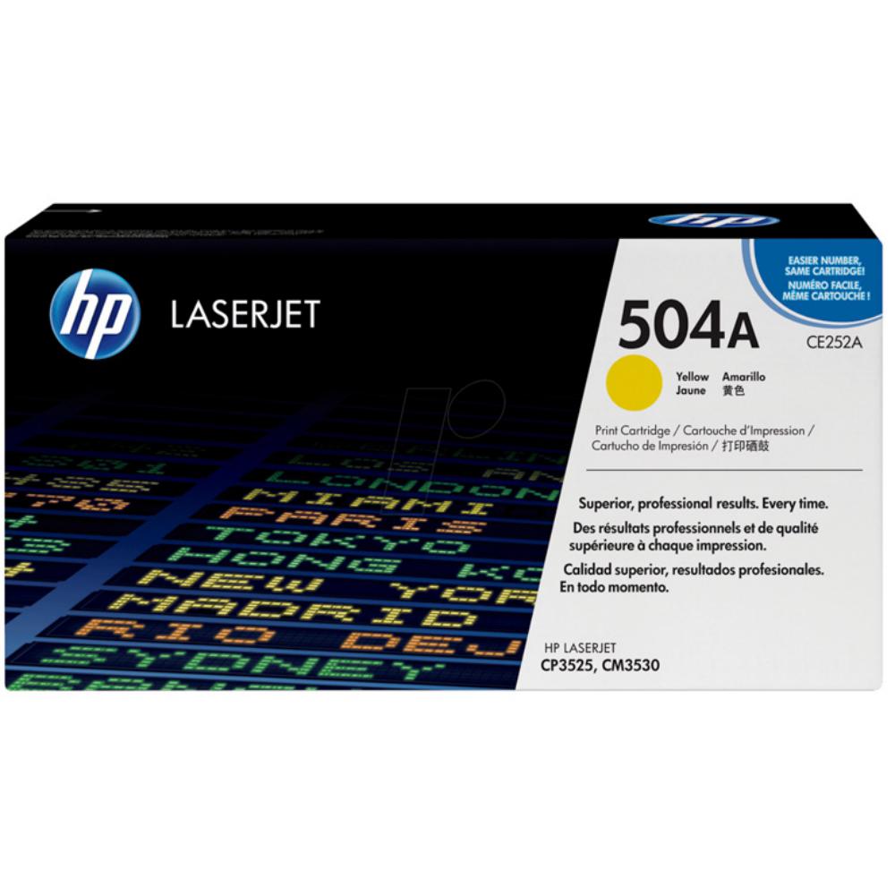 HP LASERJET CP3525 TONER AMARILLO 504A