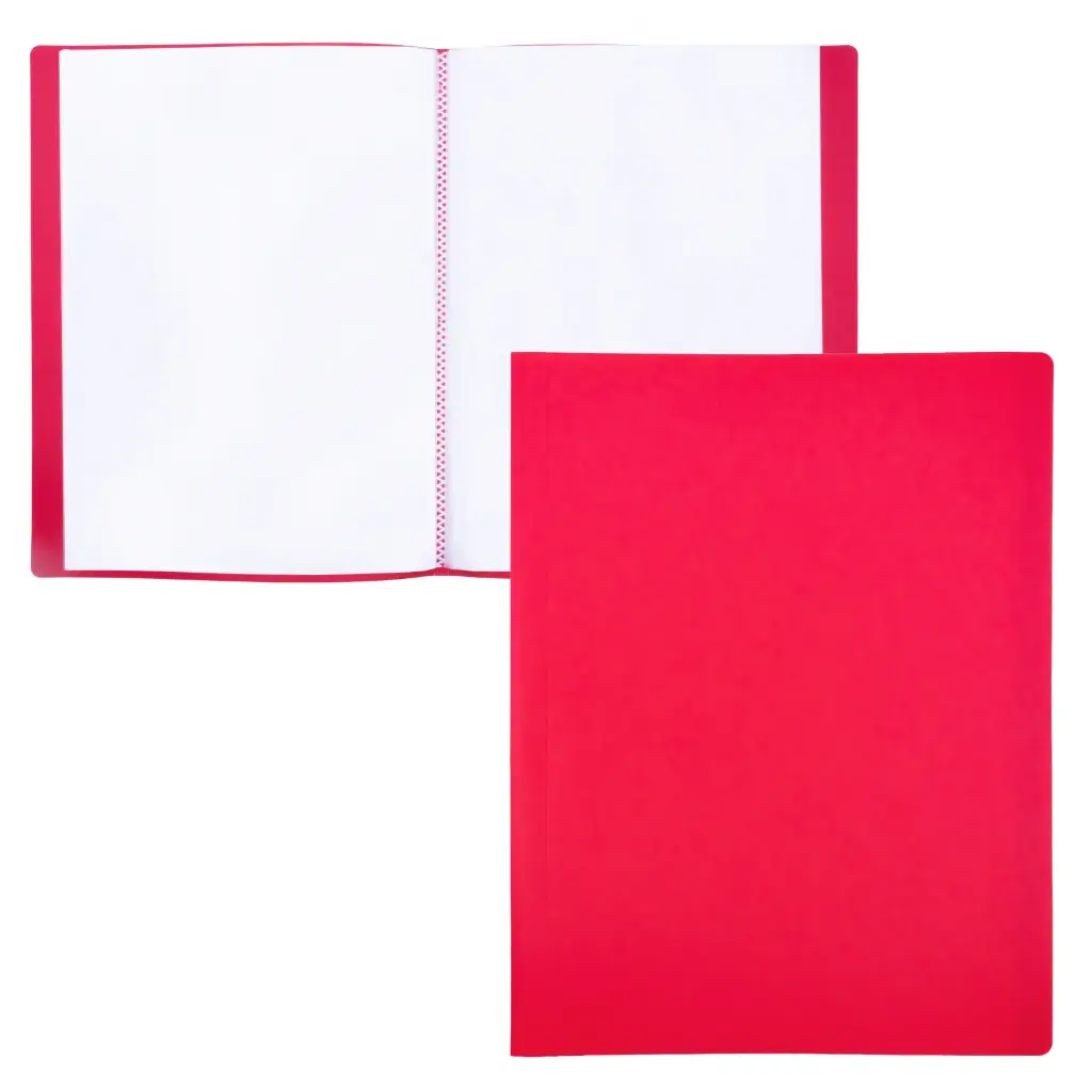 CARPETA DE FUNDAS RAYLU PAPER PREMIUM A4 10 FUNDAS ROJO