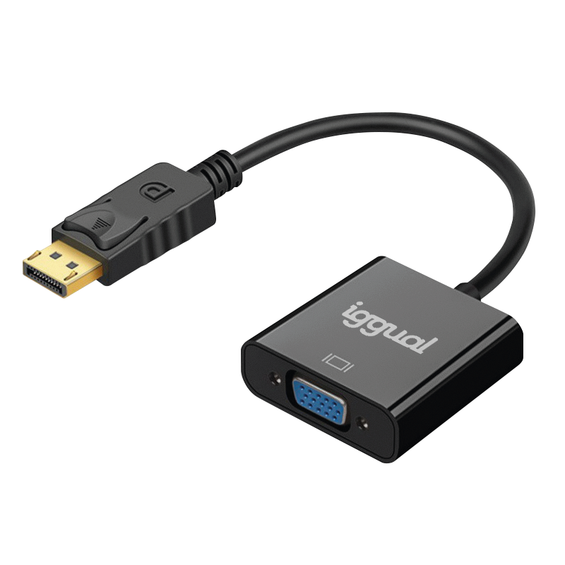 ADAPTADOR DISPLAYPORT (M) A VGA (H) IGGUAL 