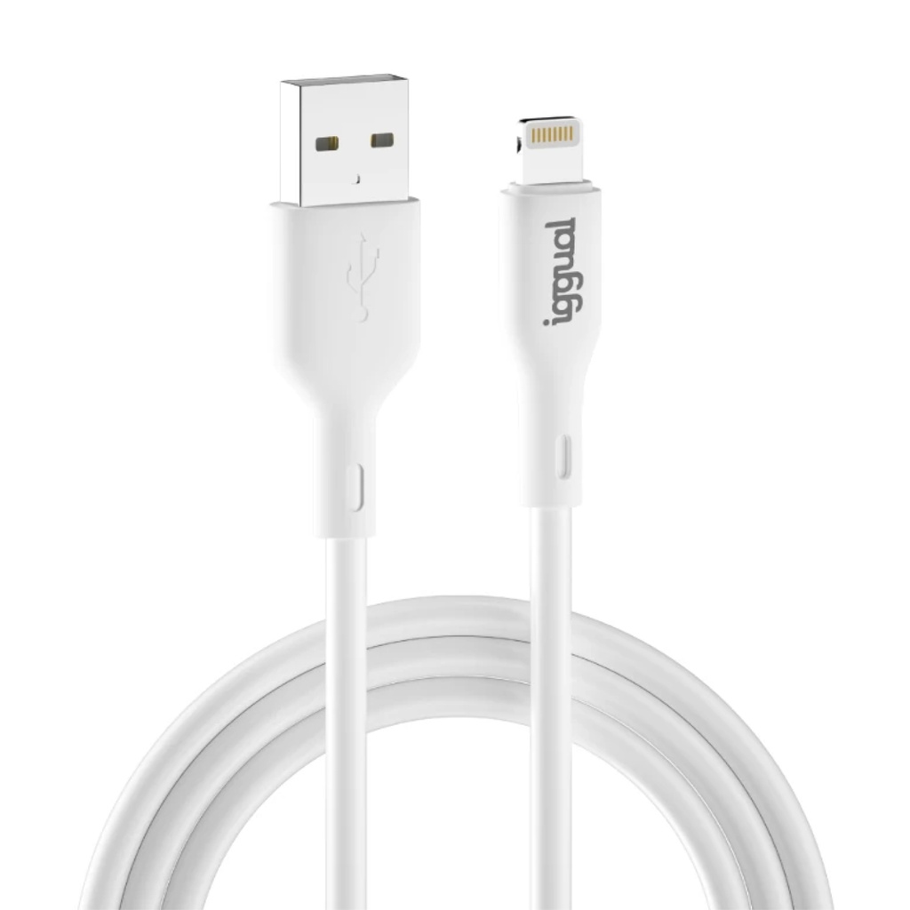 CABLE USB-A A LIGHTNING 1 METRO BLANCO