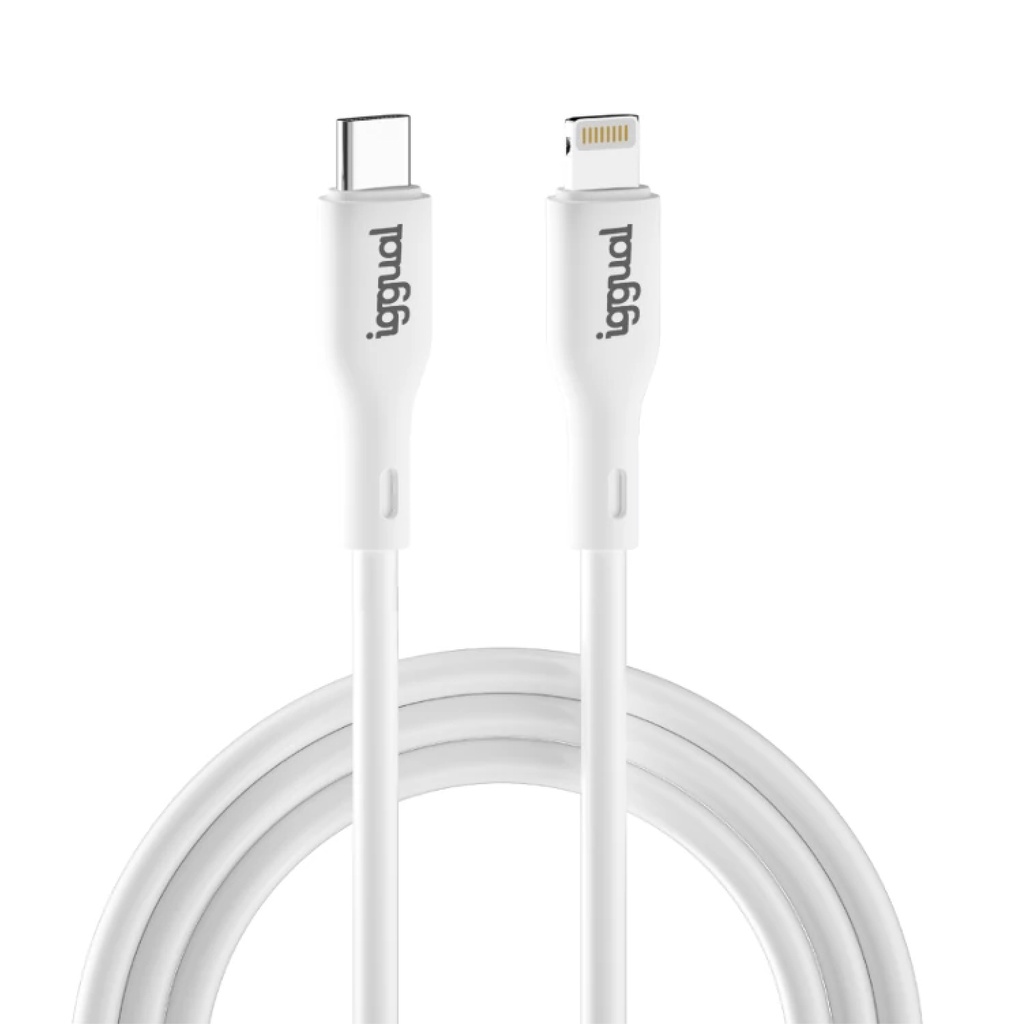 CABLE USB-C A LIGHTNING 1 METRO BLANCO Q3.0 3A