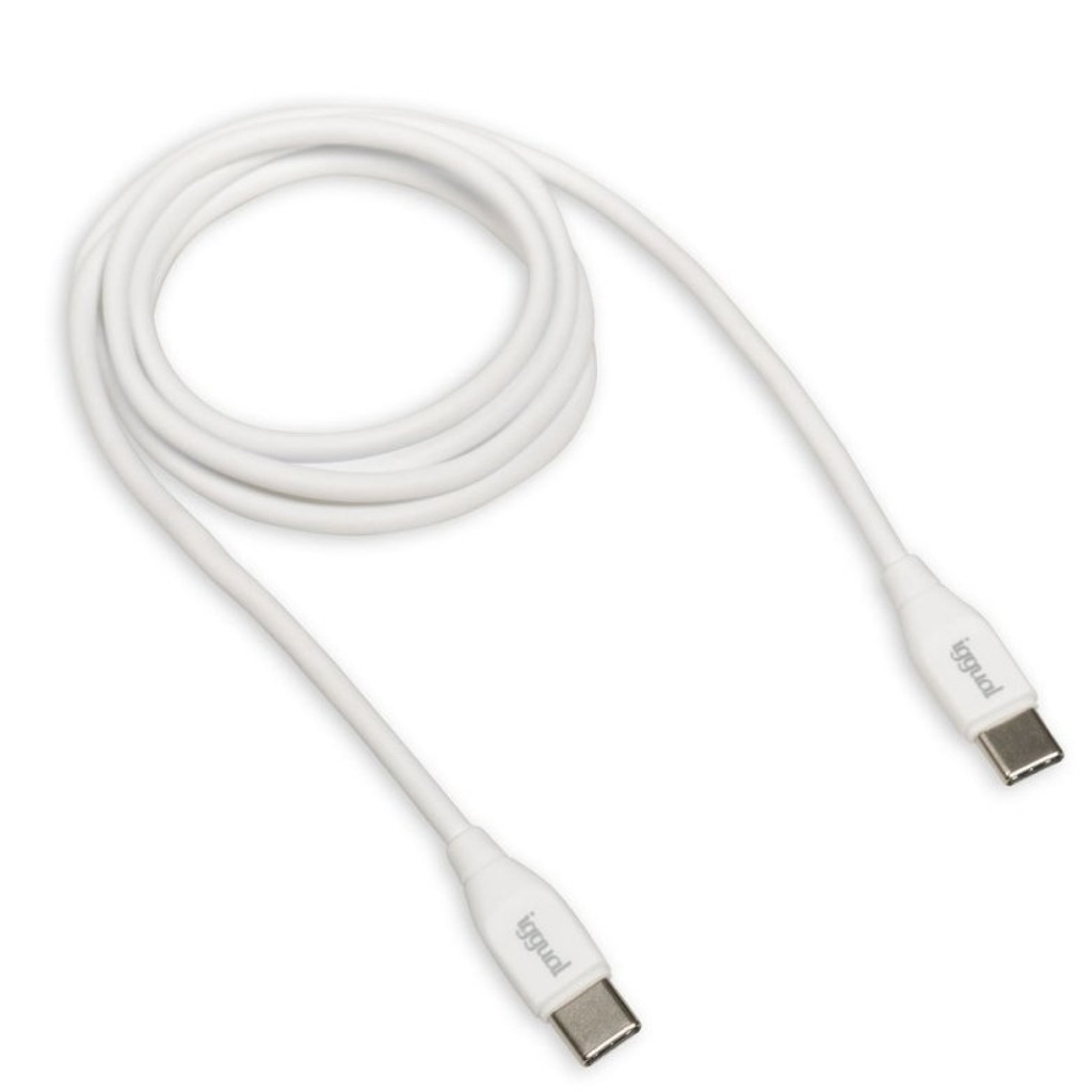 CABLE USB-C A USB-C 1 METRO BLANCO Q3.0 3A