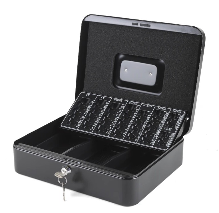 CAJA DE EFECTIVO IGGUAL IRON-TINY 3+8 (30x24x9 CM)