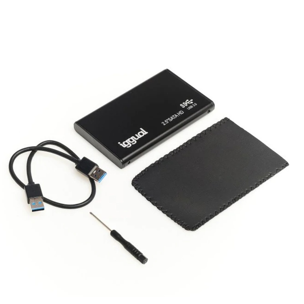 CAJA EXTERNA ALUMINIO SSD IGGUAL 2,5" SATA USB 3.0