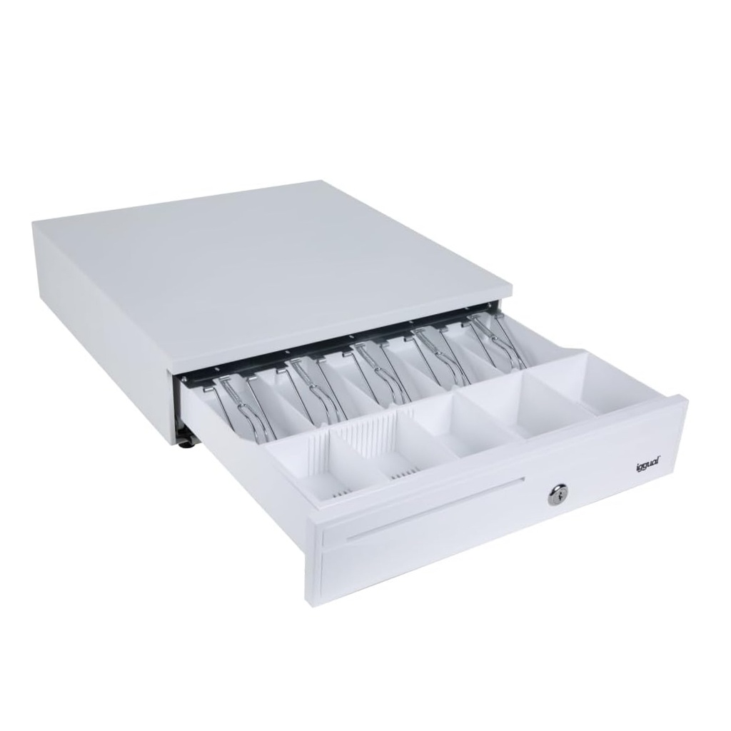 CAJÓN PORTAMONEDAS IGGUAL IRON-30PW 5+5 BLANCO PURO