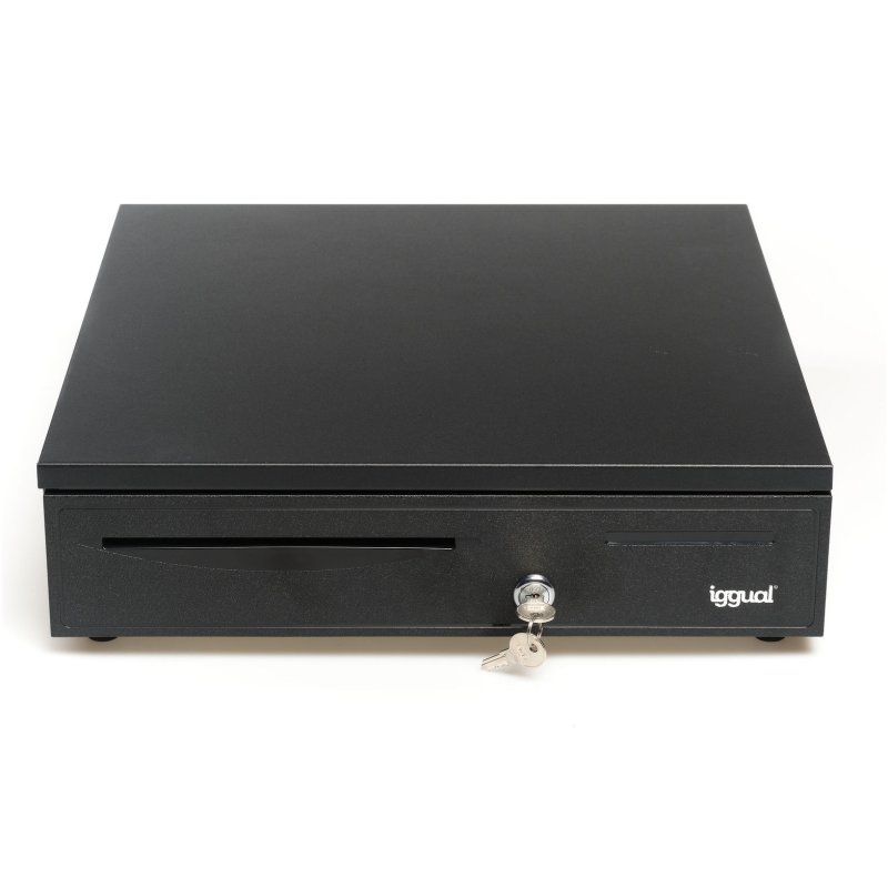 CAJÓN PORTAMONEDAS IGGUAL IRON-50 42CM 5+8 NEGRO