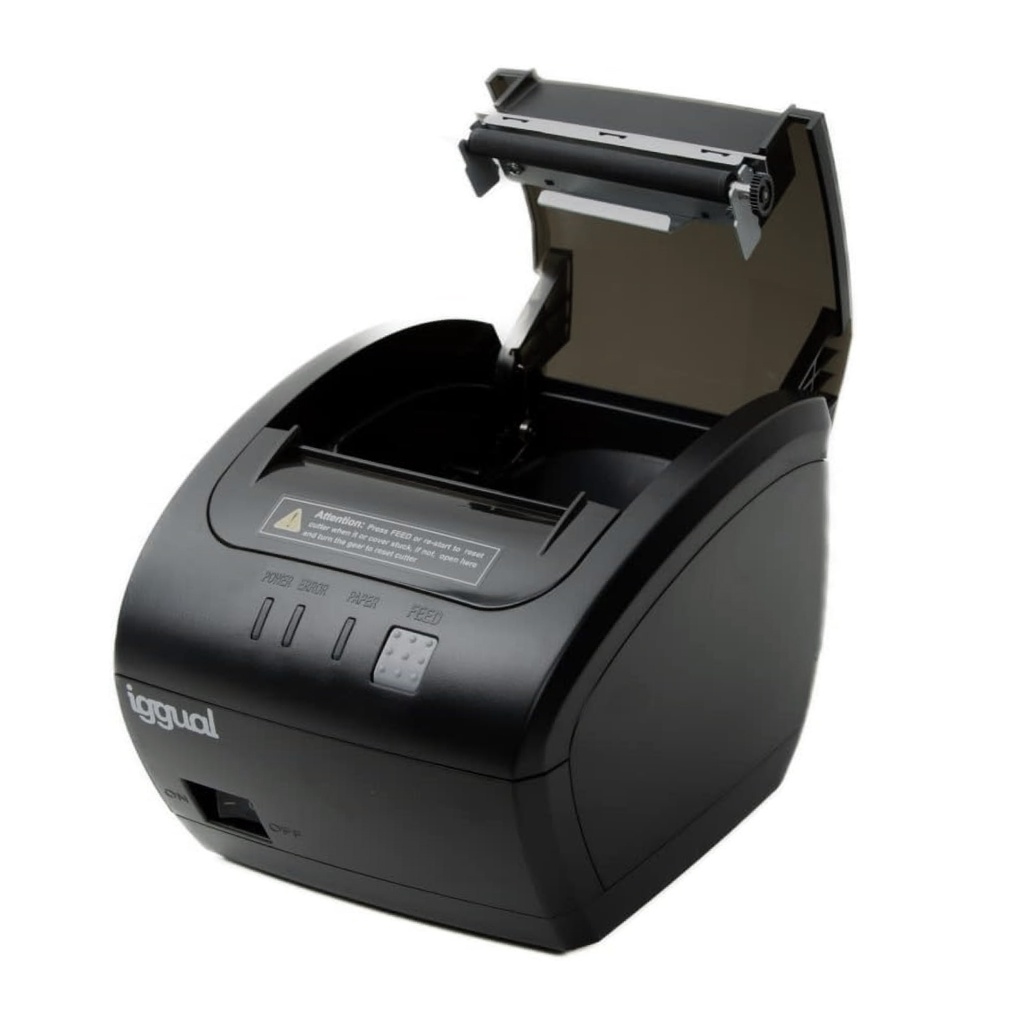 IMPRESORA TÉRMICA IGGUAL TP7001 USB+RJ45 NEGRO