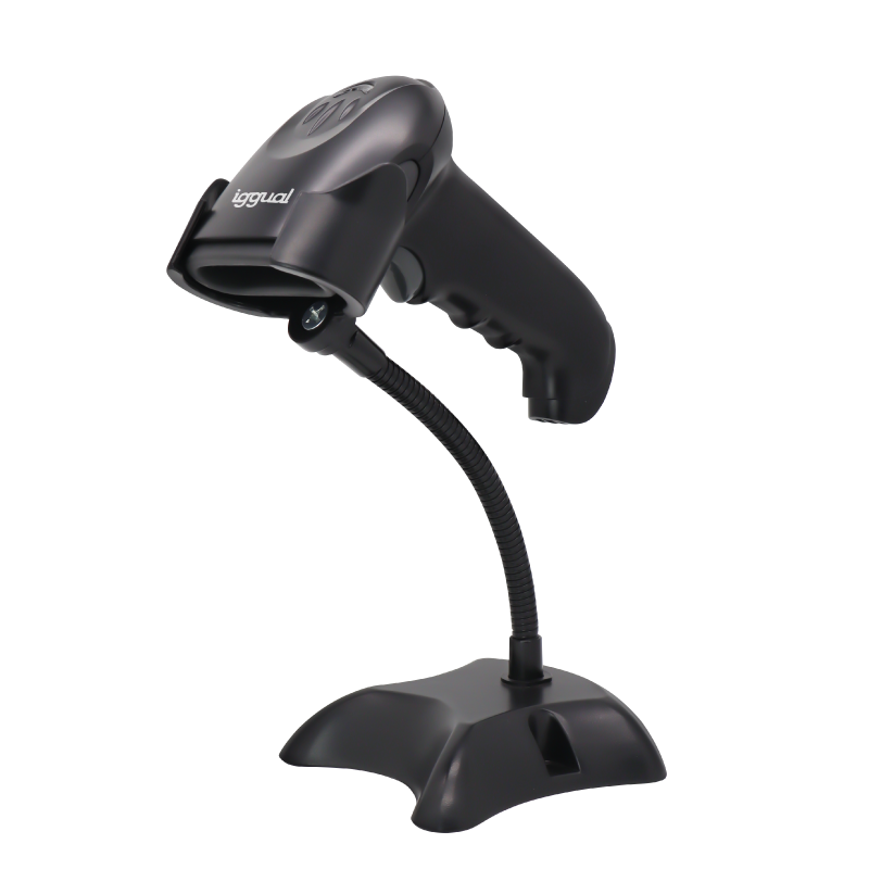 LECTOR CÓDIGO BARRAS IGGUAL 2D USB GATILLO + SOPORTE – L2DUSB-G-AX
