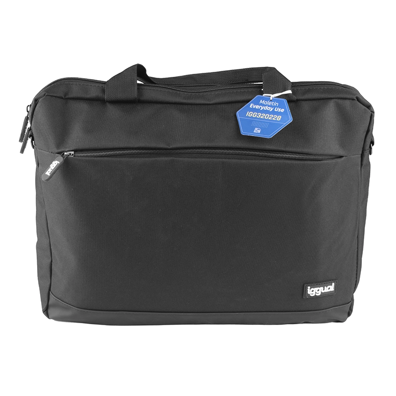 MALETÍN PORTÁTIL IGGUAL 15.6" EVERYDAY USE NEGRO