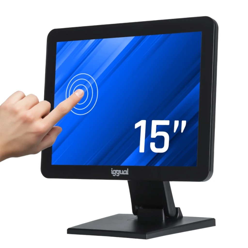 MONITOR TÁCTIL CAPACITIVO 15" IGGUAL VGA HDMI USB (MTL15X)
