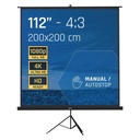 PANTALLA 112" 200X200 CM CON TRÍPODE + BOLSA IGGUAL 