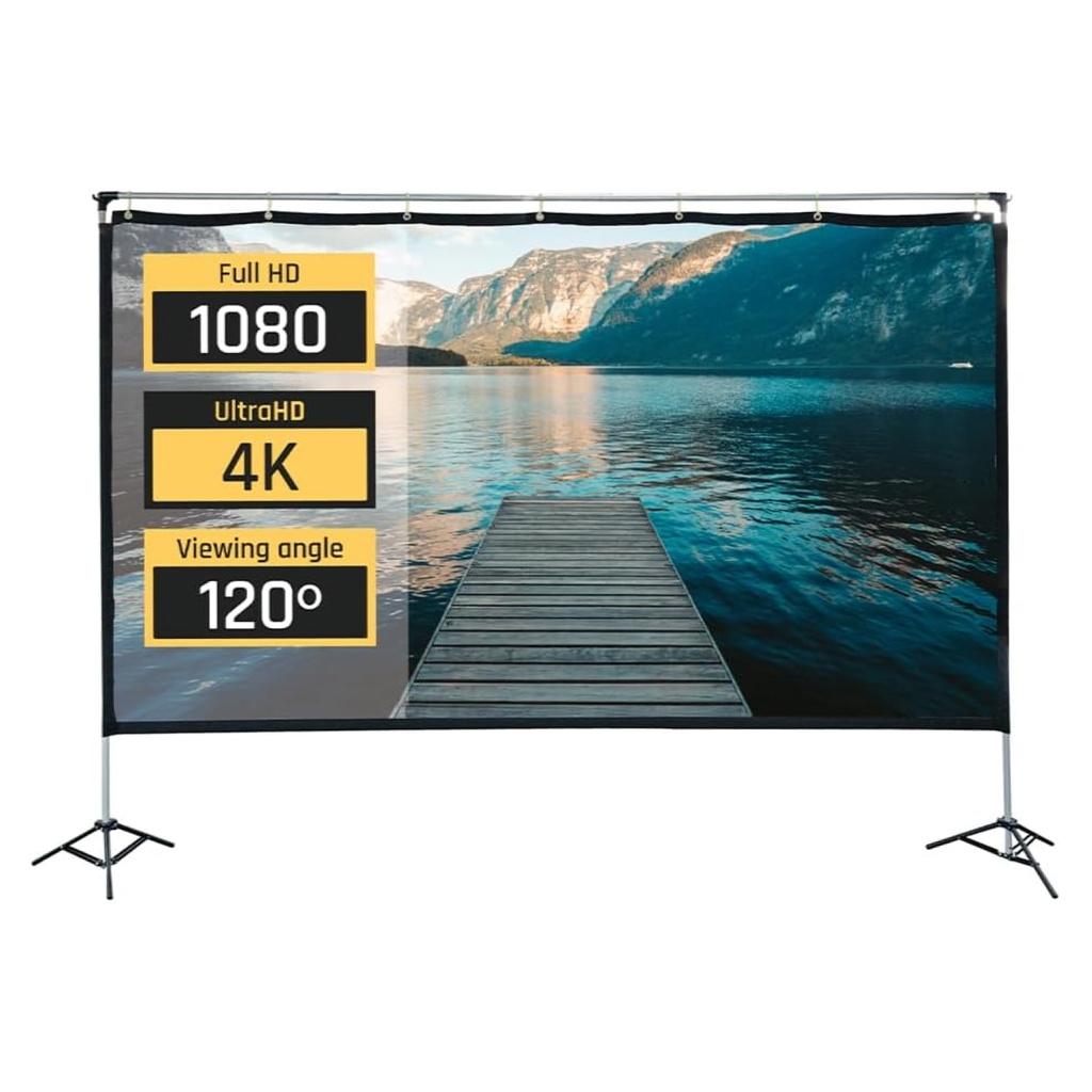 PANTALLA EXTERIOR PORTABLE 120" 265X149 CM IGGUAL 