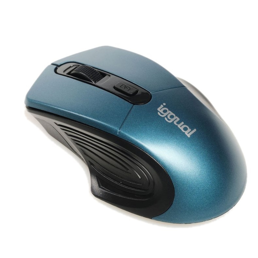 RATÓN INALÁMBRICO ERGONOMIC-L-1600DPI IGGUAL AZUL
