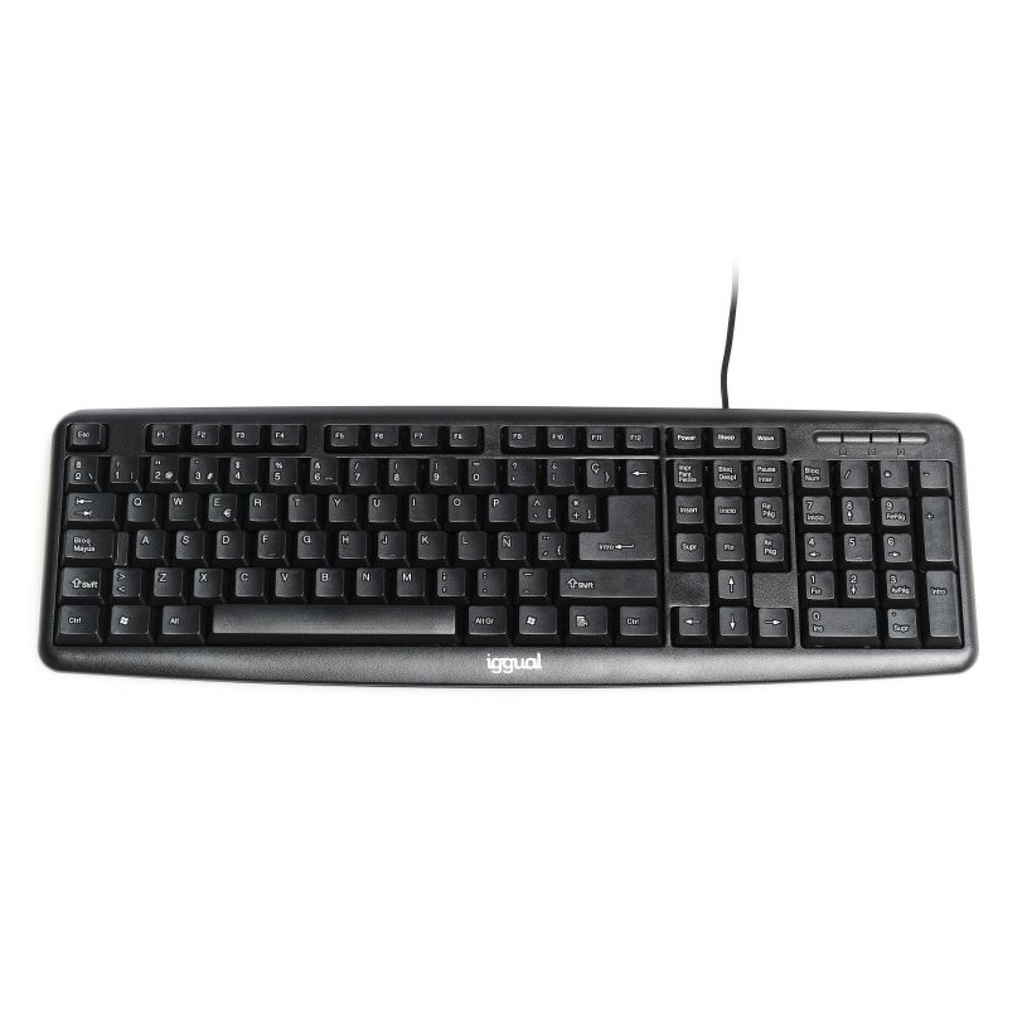 TECLADO ESTÁNDAR IGGUAL CK-BASIC-105T NEGRO