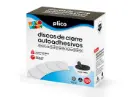 DISCO NEGRO 20MM DE CIERRE PLICO VELCRO AUTOADHESIVO CAJA 200UDS