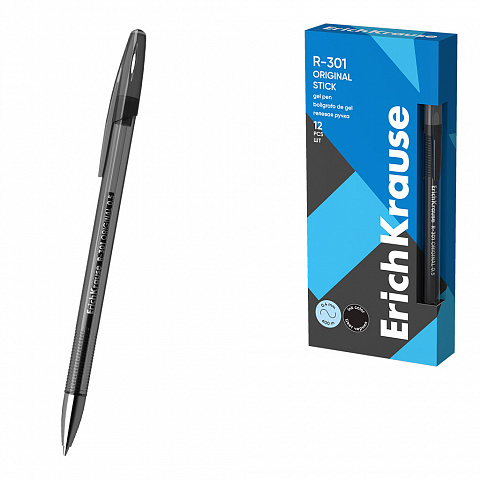 BOLÍGRAFO DE GEL ERICHKRAUSE R-301 NEGRO 