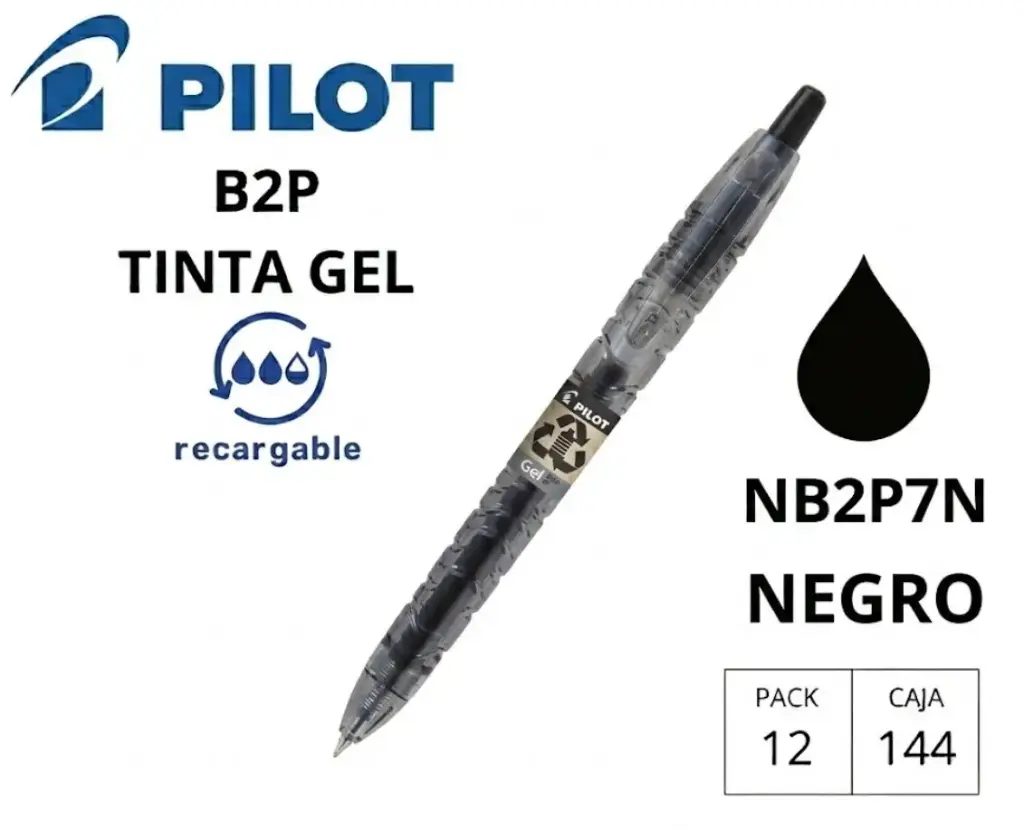 BOLÍGRAFO PILOT B2P NEGRO