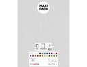 LAMINA FIELTRO ACRÍLICO BLANCO 30x45 CM 160 g/m² PACK 10 UNIDADES INNSPIRO