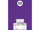 LAMINA FIELTRO ACRÍLICO LILA 30x45 CM 160 g/m² PACK 10 UNIDADES INNSPIRO