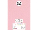 LAMINA FIELTRO ACRÍLICO ROSA CLARO 30x45 CM 160 g/m² PACK 10 UNIDADES INNSPIRO