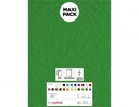 LAMINA FIELTRO ACRÍLICO VERDE FUERTE 30x45 CM 160 g/m² PACK 10 UNIDADES INNSPIRO