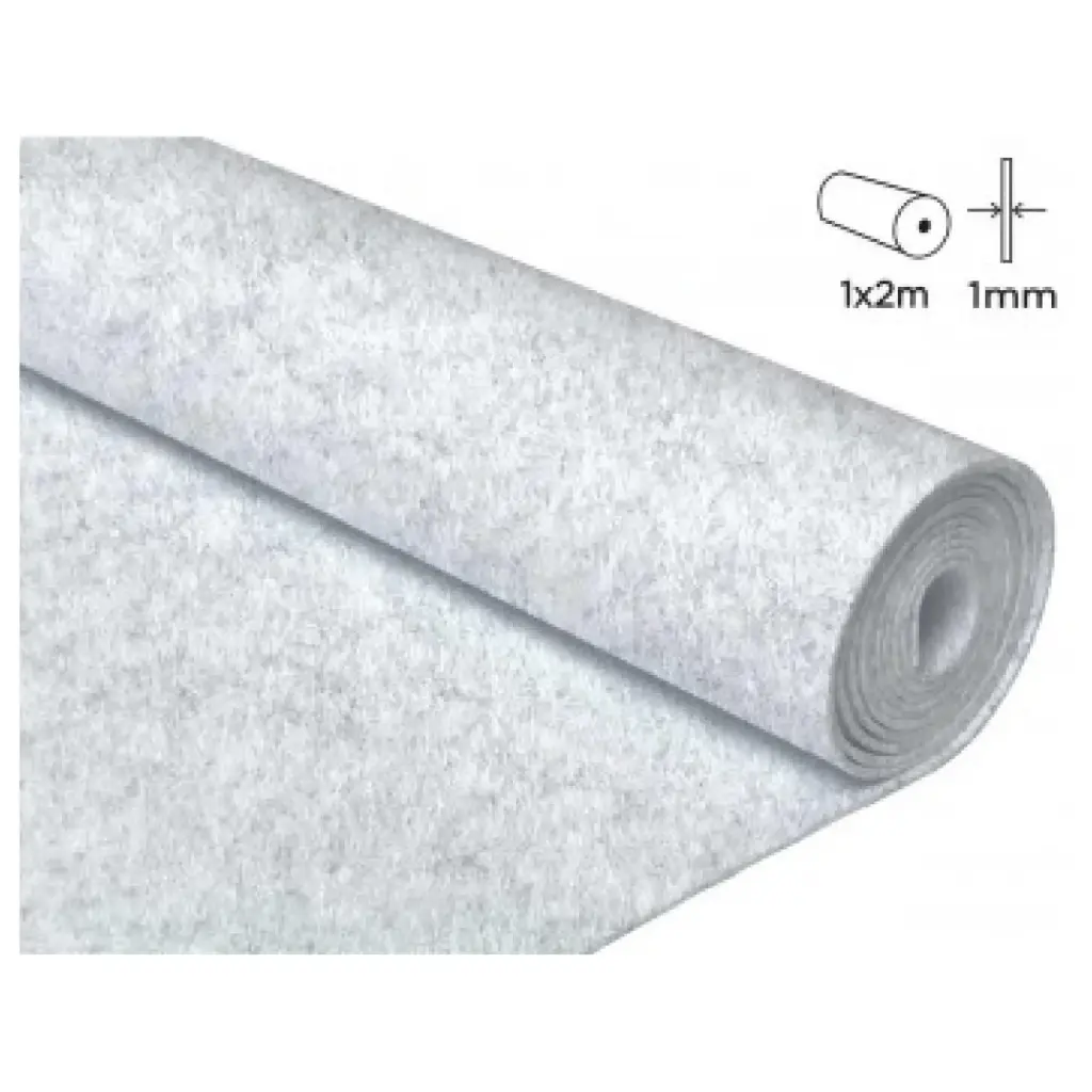 FIELTRO ACRÍLICO BLANCO NÁUTICO ROLLO 100X200CM 160GR/M² INNSPIRO