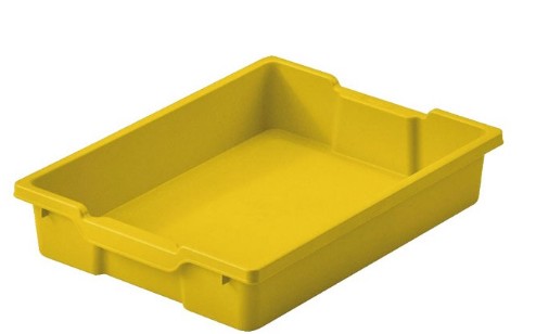 CAJA ALMACENAMIENTO PEQUENA AMARILLA SIN TAPA