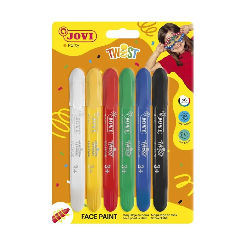 MAQUILLAJE EN BARRA HIPOALERGÉNICO 6 STICKS MULTICOLOR JOVI