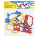 MOLDES PARA PLASTILINA ANIMALES DE LA JUNGLA 6 UNIDADES