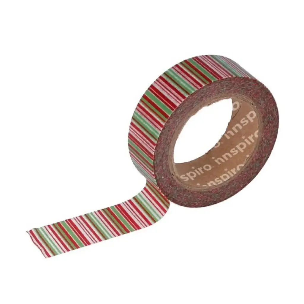 CINTA WASHI RAYAS DE COLORES 15MM×10M FLORAL