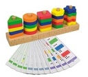 JUEGO DE FORMAS GEOMÉTRICAS Y CONTEO – 25 PIEZAS + 12 PLANTILLAS