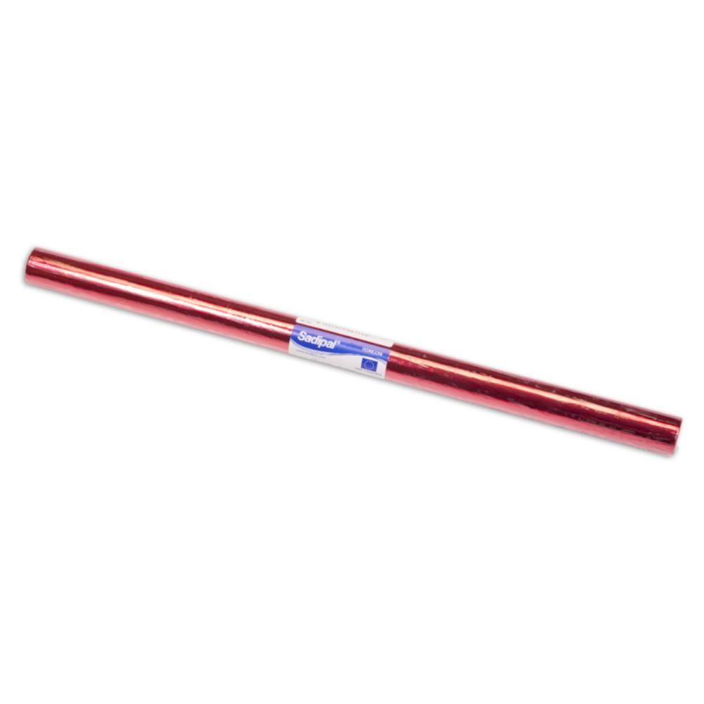 PAPEL CELOFÁN ROJO INETA ROLLO 50 CM × 65 TREPADO 25HOJAS