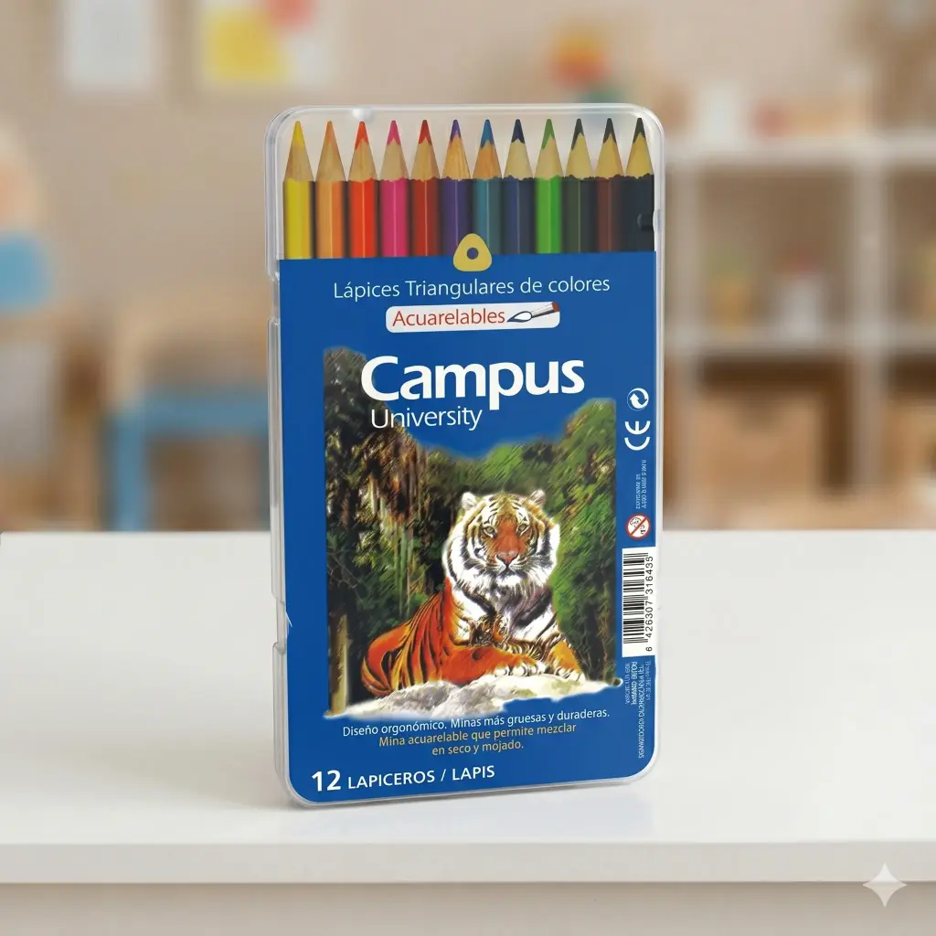 LAPICES CAMPUS ACUARELABLE 12