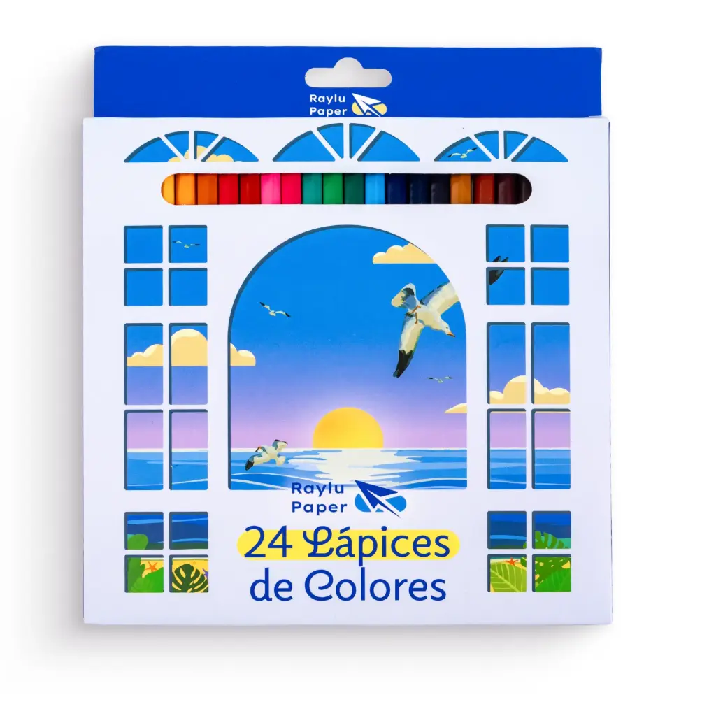 LÁPICES DE COLORES WOODCOLOR CLASSIC 24 RAYLU